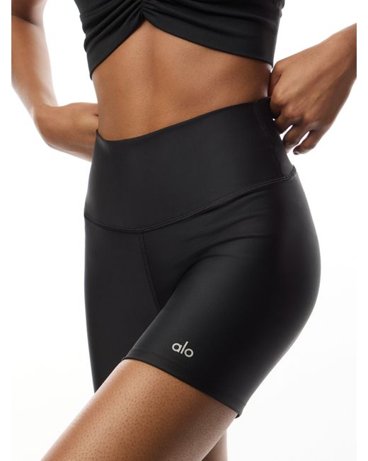 Alo Yoga Black Women's Airlift Energy Short