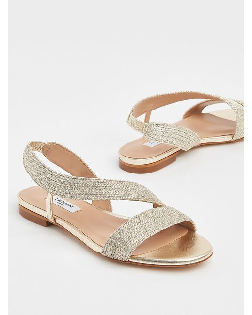 L.K.Bennett Natural Women's Rachel Flat Sandals
