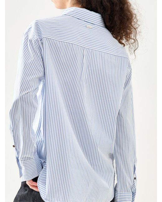 Barbour Blue Polly Striped Shirt