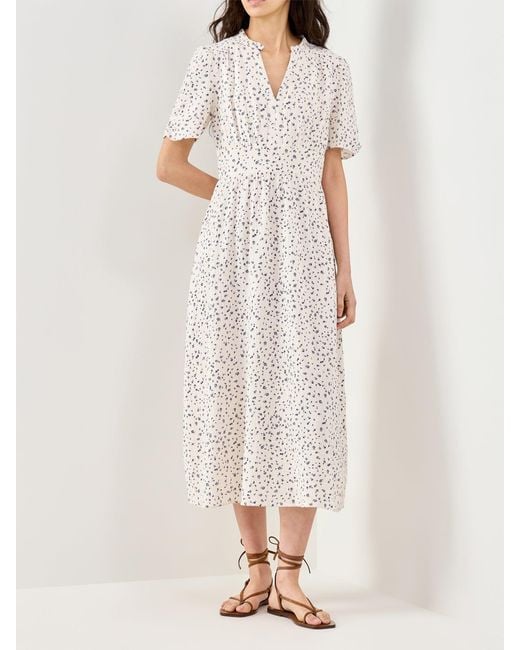 Aspiga White Esha Organic Cheesecloth Maxi Dress