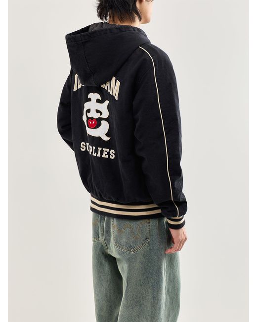 ICECREAM Black Hooded Work Jacket for men