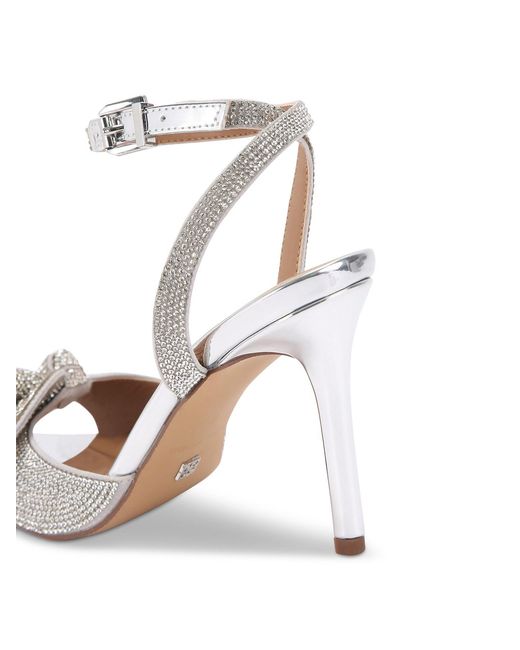 KG by Kurt Geiger White Allegra Metallic High-Heel Shoes