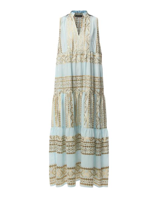 Kori Multicolor Classic Triangle Sleeveless Maxi Dress