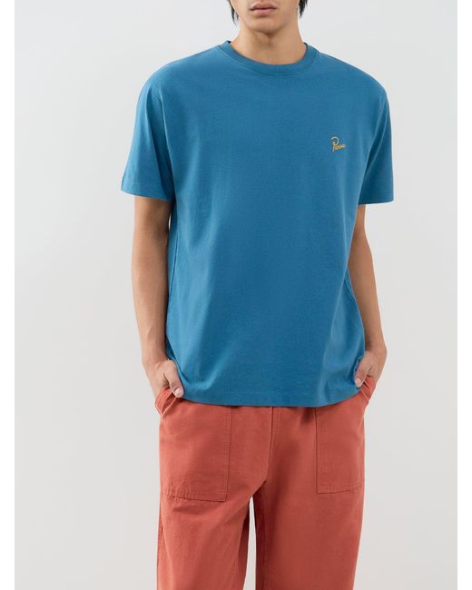 by Parra Blue Signature T-Shirt for men