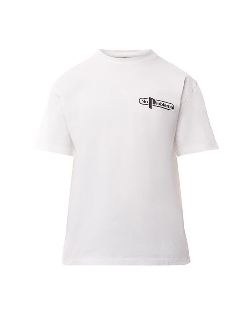 No Problemo White No Limits Shortsleeve T-Shirt for men