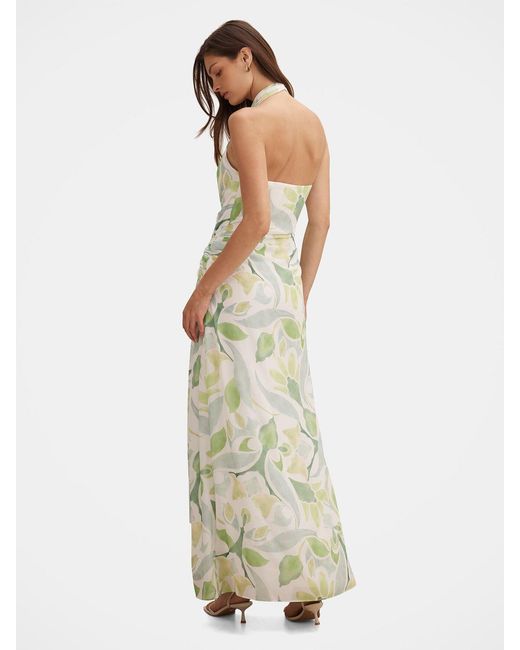 Forever New Green Cartia Wrap Maxi Dress