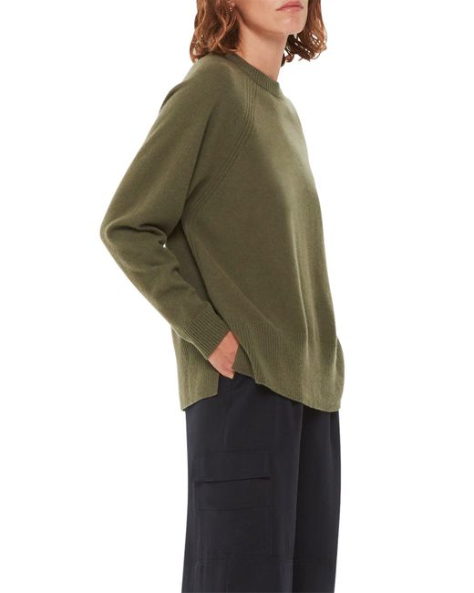 Whistles Green Women's Ultimate Cashmere Crew Neck