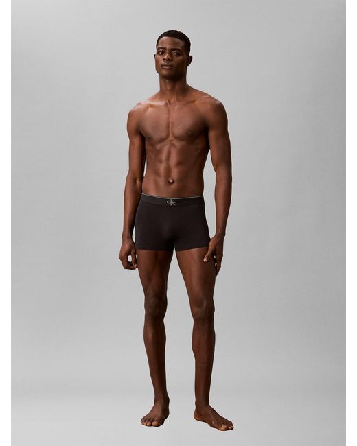 Calvin Klein Black Ck Stretch Trunks 3 Pack for men