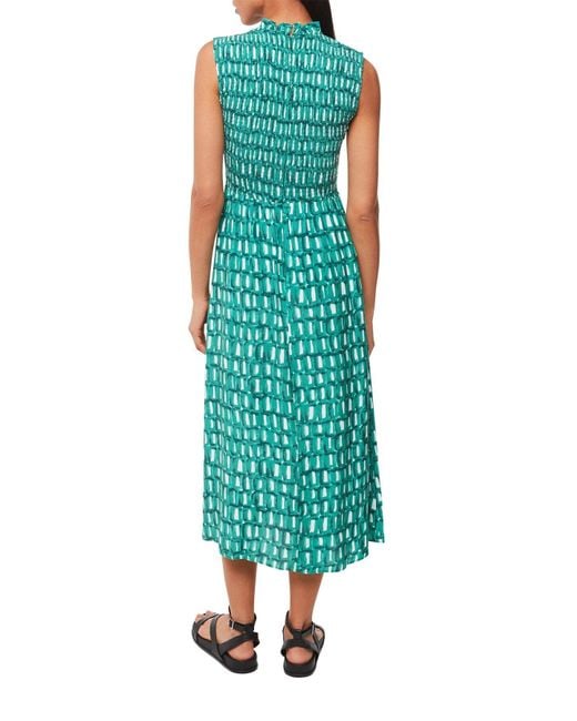 Whistles Green Women's Linked Smudge Heidi Dress