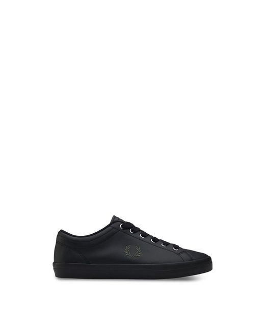 Fred Perry White Baseline Trainers for men