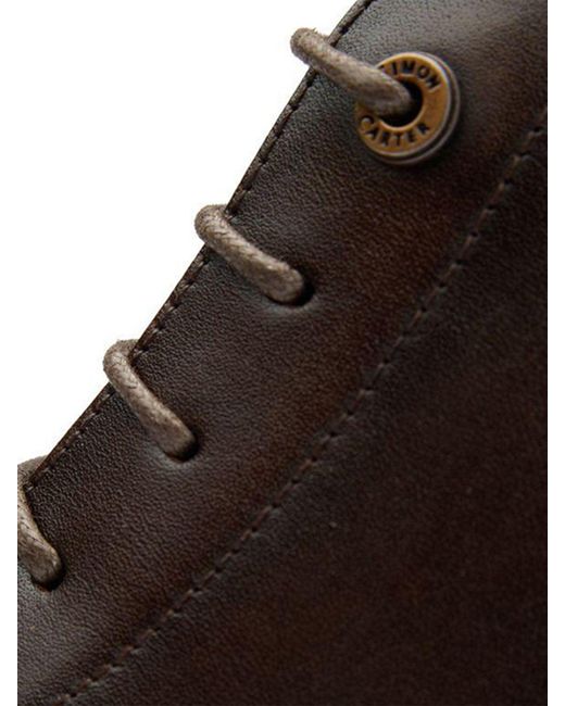 Simon Carter White Daisy Chukka Boots for men