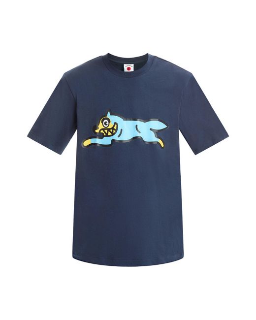 ICECREAM Blue Men's Running Dog T-shirt for men
