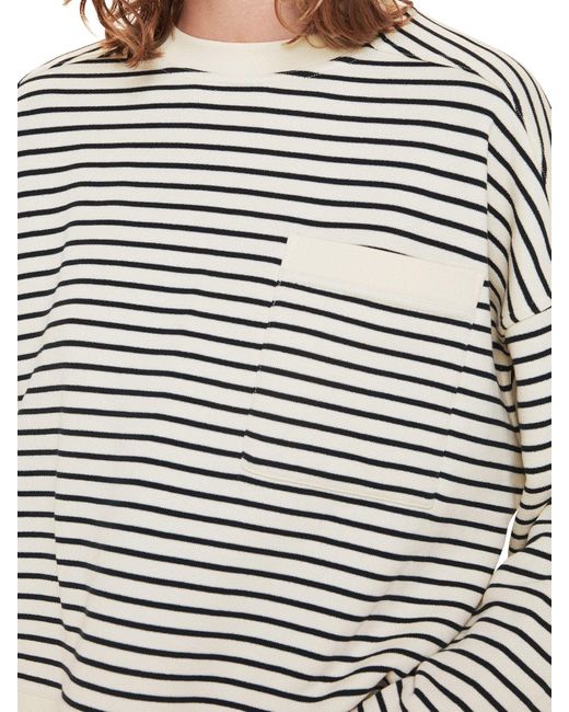 Whistles White Women's Stripe Sweat