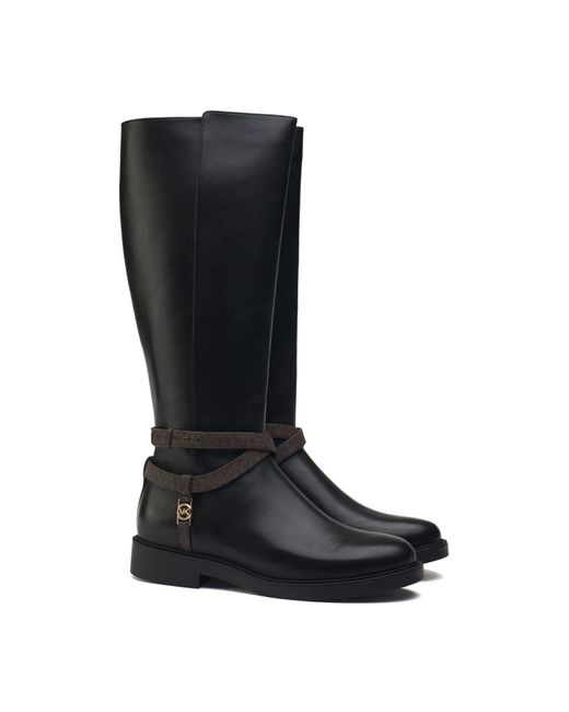 Michael Kors Black Abigail Knee High Boots