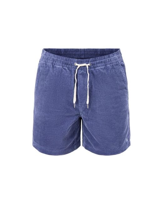 Polo Ralph Lauren Blue Corduroy Shorts for men