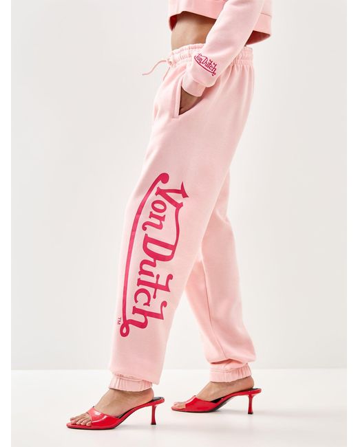 Von Dutch Pink Cuff Jogger