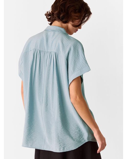 Whistles Blue Nicola Button Through Shirt