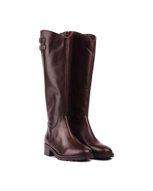 Sole Red Gabby Knee High Boots, Leather