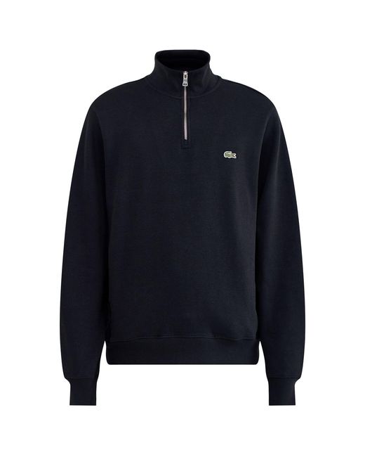 Lacoste Black Half-Zip Sweatshirt for men