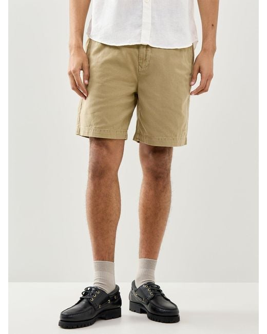 Barbour Green Washed Oxford Relaxed Short for men