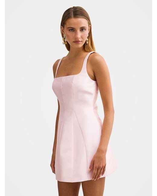 Forever New Pink Kaitlyn Structured Mini Dress