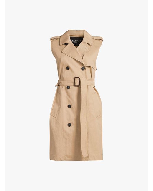 Weekend by Maxmara Natural Women's Palude Sleeveless Trench Coat