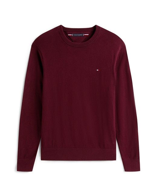 Tommy Hilfiger Red Crew Neck Jumper With for men
