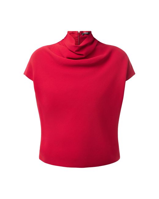 Versace Red Women's Cady Blouse