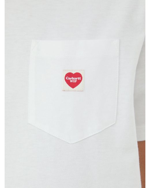 Carhartt White Short Sleeve Pocket Small Heart T-Shirt for men