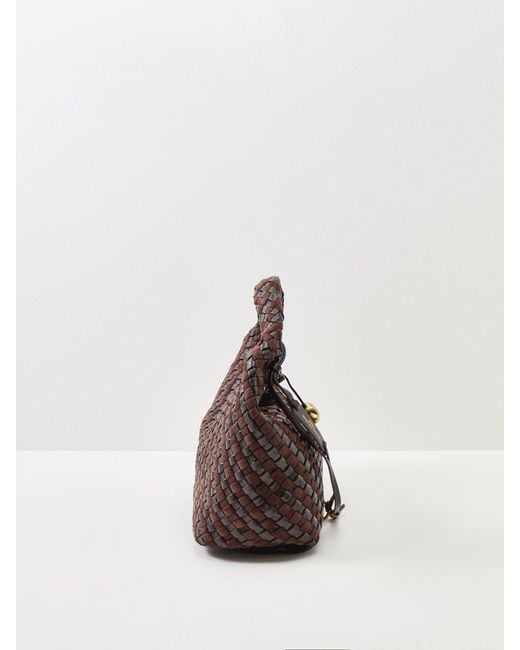 Gianni Chiarini Brown Aurelie Woven Small Tote Bag
