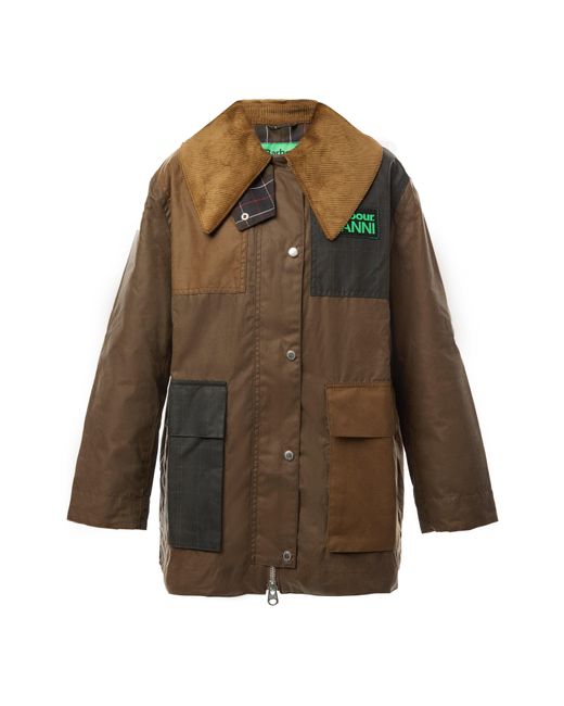 Barbour Brown X Ganni Wax Duffle