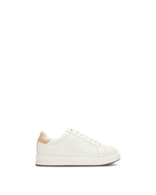 Ralph Lauren White Lauren By Ralph Lauren Ainsley Trainers