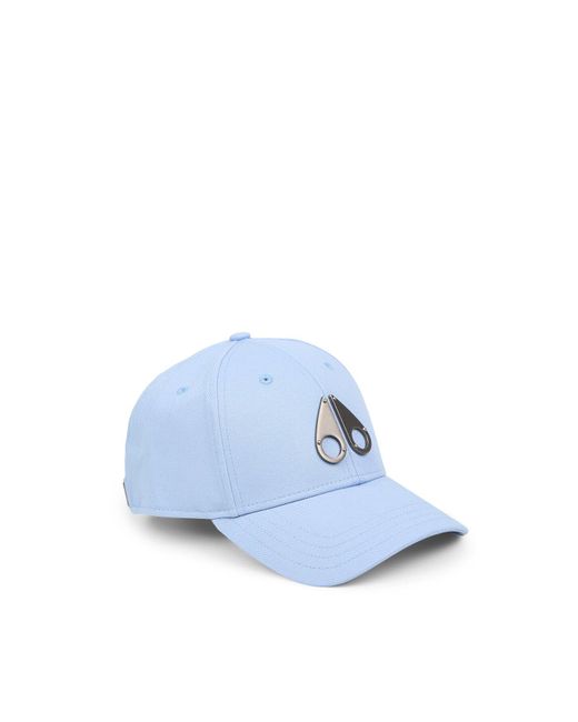 Moose Knuckles Blue Logo Icon Cap for men