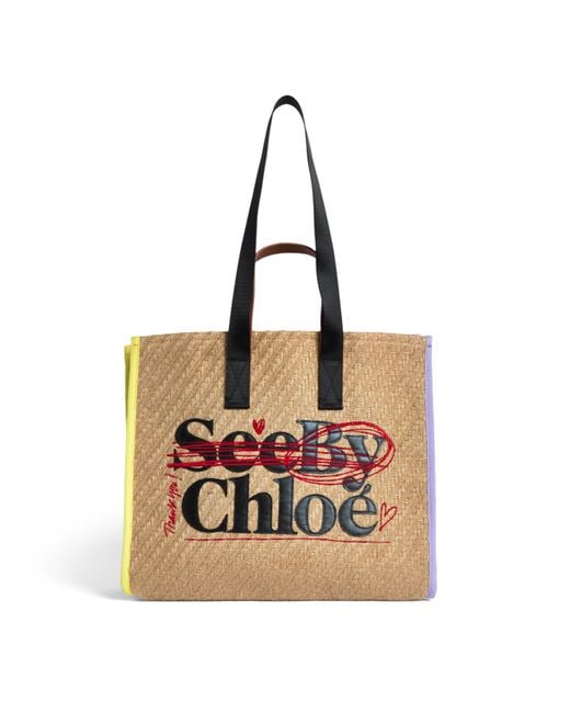 See By Chloé Natural Women's See By Bye Straw Tote