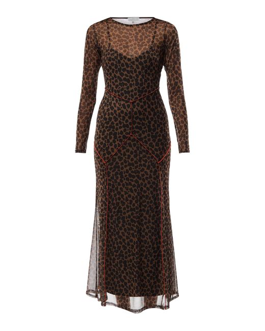 Never Fully Dressed Brown Women's Mesh Dress