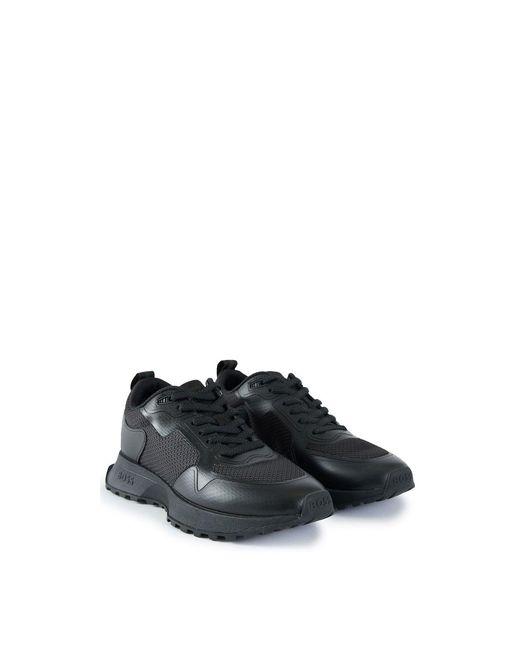 Boss Blue Jonah Runn Meth Trainers for men