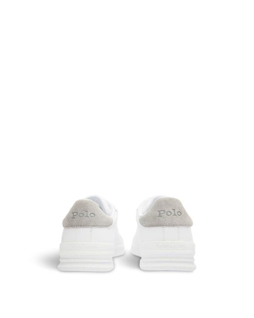 Polo Ralph Lauren White Ralph Lauren Heritage Court Trainers for men