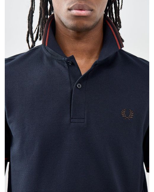 Fred Perry Black Twin Tipped Polo Shirt for men