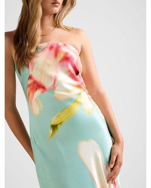 Forever New Green Estelle Strapless Maxi Dress