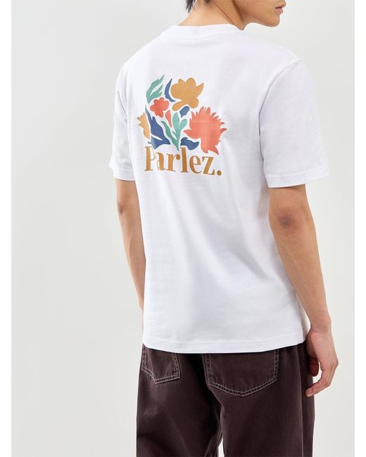 Parlez White Eldora Graphic T-Shirt for men