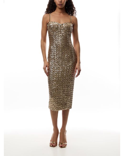 Nadine Merabi Nina Dress in Metallic | Lyst UK Nadine Merabi Nina Dress in Metallic | Lyst UK