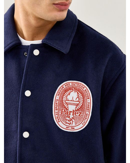 Parlez Blue Podium Coach Jacket for men