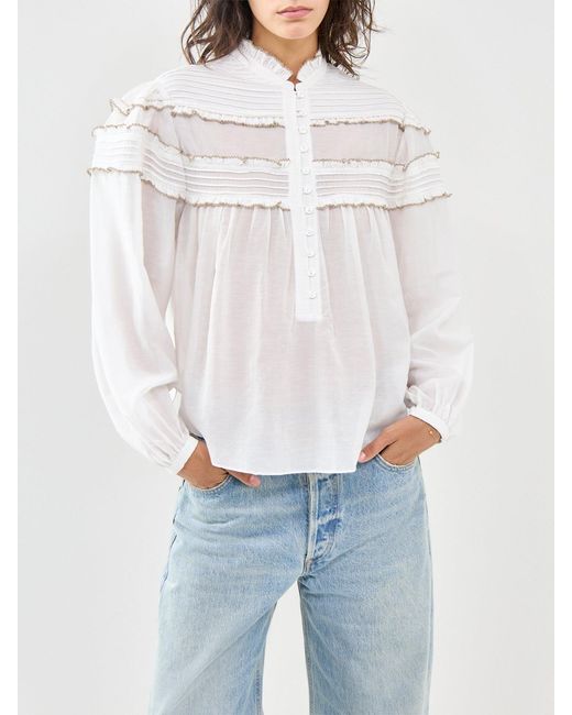 Isabel Marant White Doane-Gz Blouse