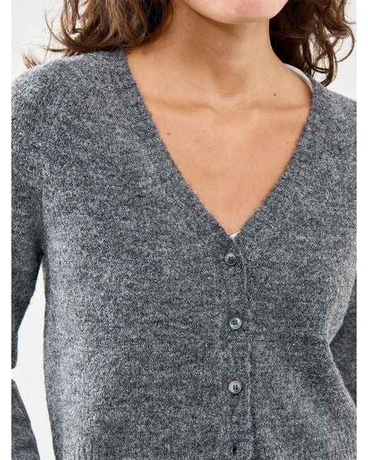 Free People Gray School Girl Cardigan