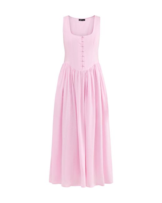 Nobody's Child Pink Cora Midi Dress