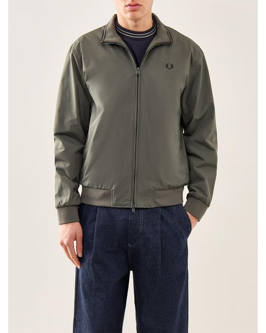 Fred Perry Gray The Brentham Jacket for men