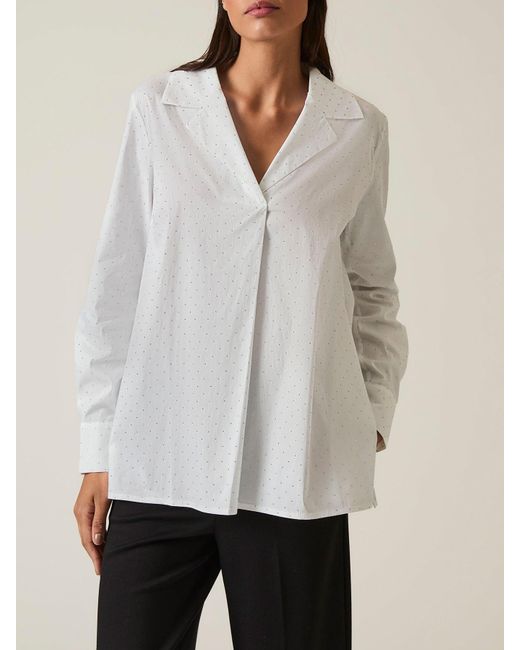 James Lakeland White Embellished Shirt