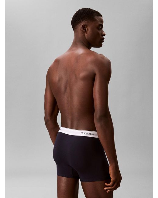 Calvin Klein Blue Icon Relaxed Fit Trunks 5 Pack for men