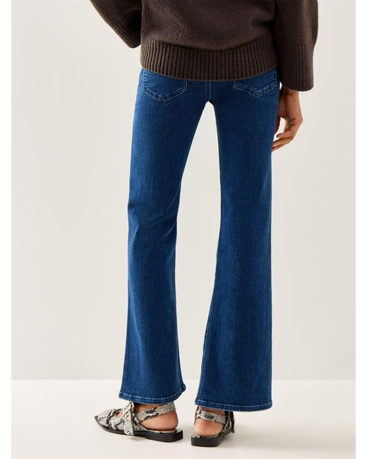 FRAME Blue The Icon Mid Rise Flare Jeans