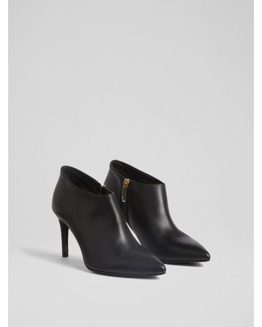 L.K.Bennett White Women's Elle Leather Shoe Boots